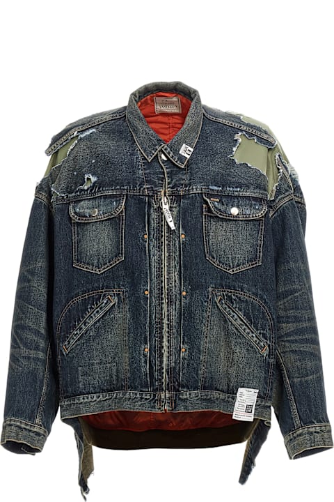 Mihara Yasuhiro for Men Mihara Yasuhiro 'flight Layered Denim' Jacket