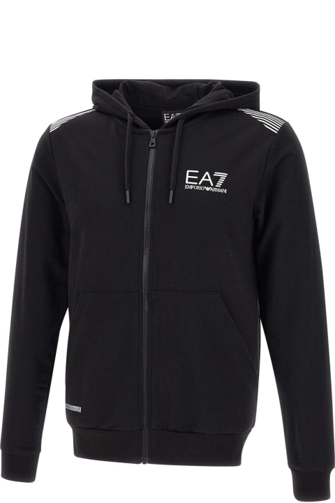 メンズ EA7のフリース＆ラウンジウェア EA7 Organic Cotton Sweatshirt