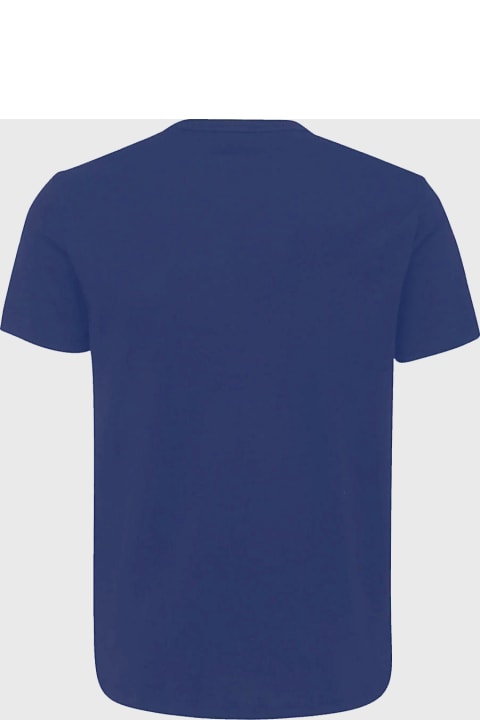 メンズ トップス Tom Ford High Blue Cotton Blend T-shirt