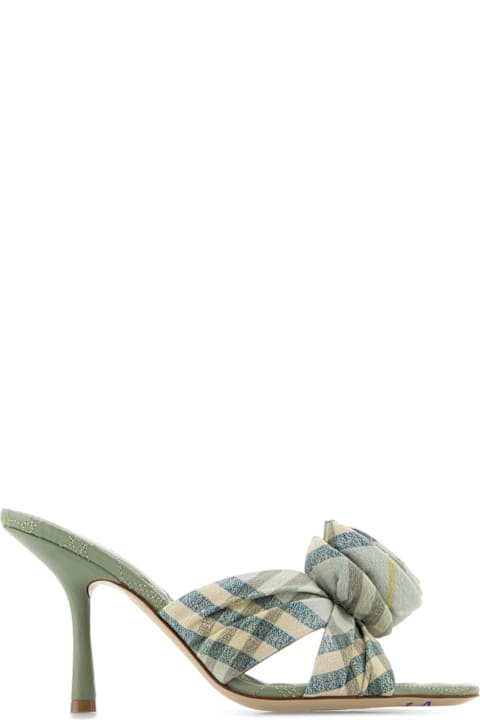 Homeware Burberry Embroidered Fabric Mews Mules