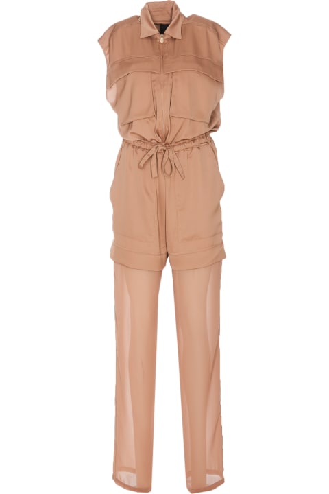 Pinko for Women Pinko Utility Satin Suit With Georgette
