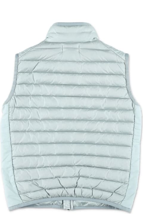 Fashion for Kids Stone Island Junior Pearl Grey Nylon Padded Gilet With Logo Patch