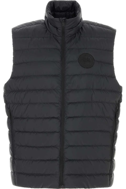 Canada Goose for Kids Canada Goose Black Polyester Sleeveless Stratus Down Jacket