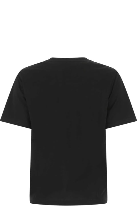 Burberry Topwear for Women Burberry Black Cotton T-shirt