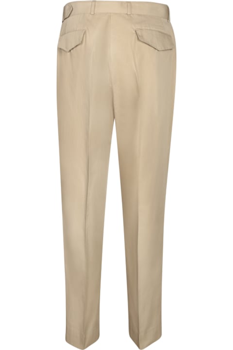 Officine Générale Clothing for Men Officine Générale Owen Poplin Cotton Pants In Beige