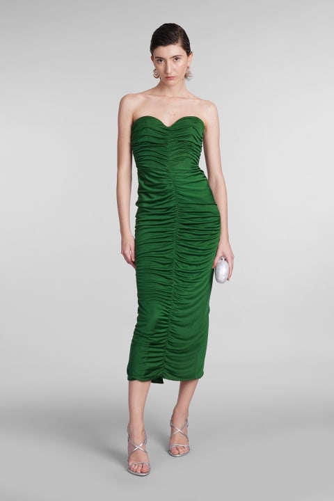 Fashion for Women Costarellos Aveline Dress In Green Silk