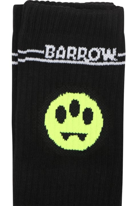 Barrow Underwear for Boys Barrow Black Socks For Kids With Smiley