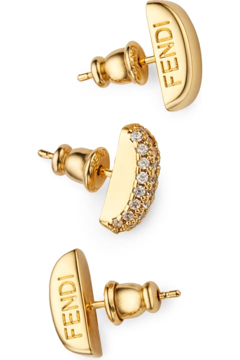 Fendi Jewelry for Women Fendi Stitch Tris Earrings