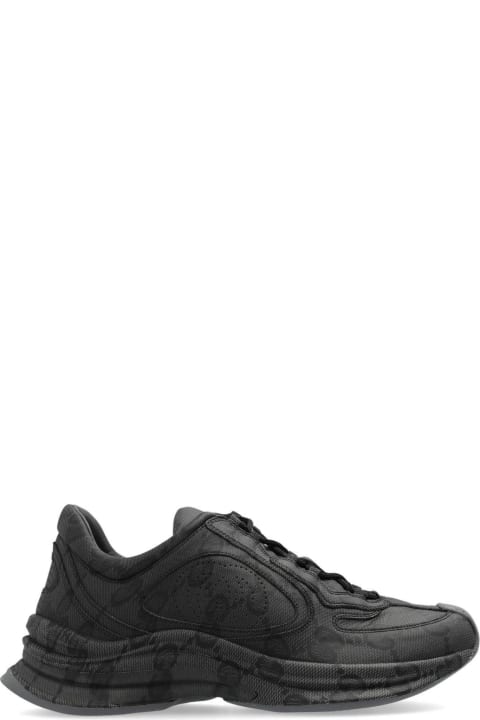 Sneakers for Men Gucci Run Monogrammed Lace-up Sneakers