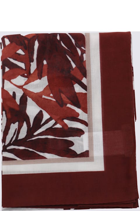 Scarves & Wraps for Women Brunello Cucinelli Red Cotton Scarves