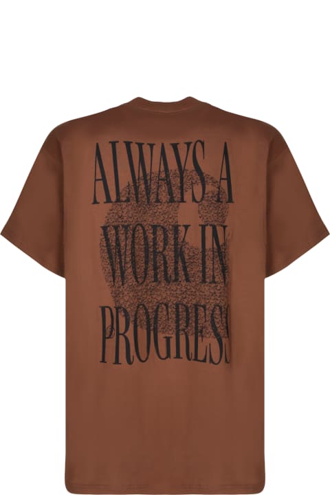 Carhartt ملابس علوية لـ القسم الرجالي Carhartt Always A Wip Brown T-shirt
