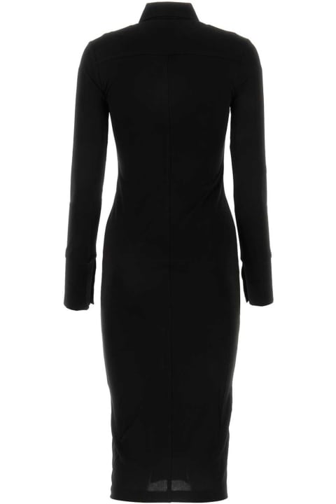 Helmut Lang Clothing for Women Helmut Lang Black Viscose Shirt Dress