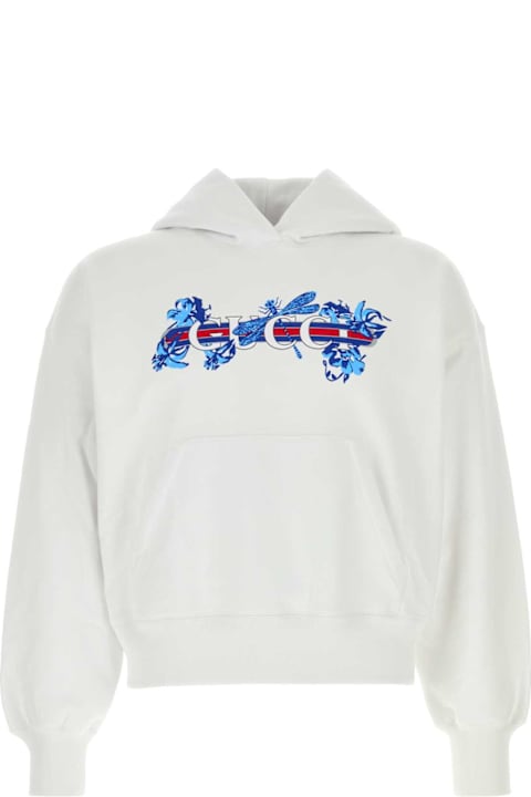 Fashion for Men Gucci White Cottons Sweatshirt