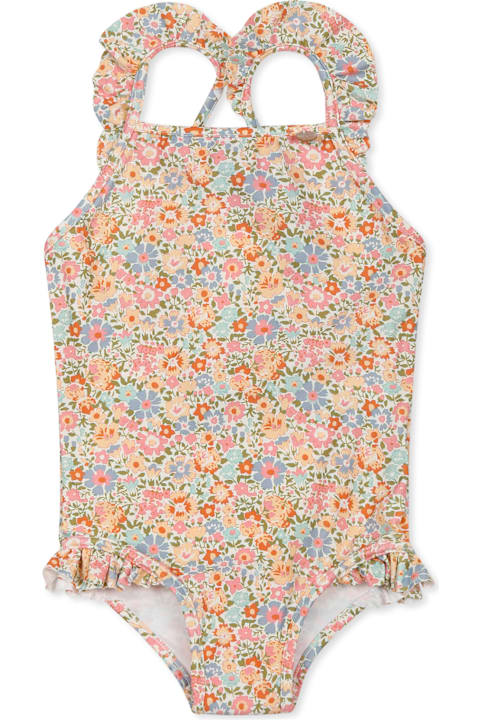 Bonpoint ملابس سباحة لـ رُضع بنات Bonpoint Multicolor Swimsuit For Baby Girl With Floral Print