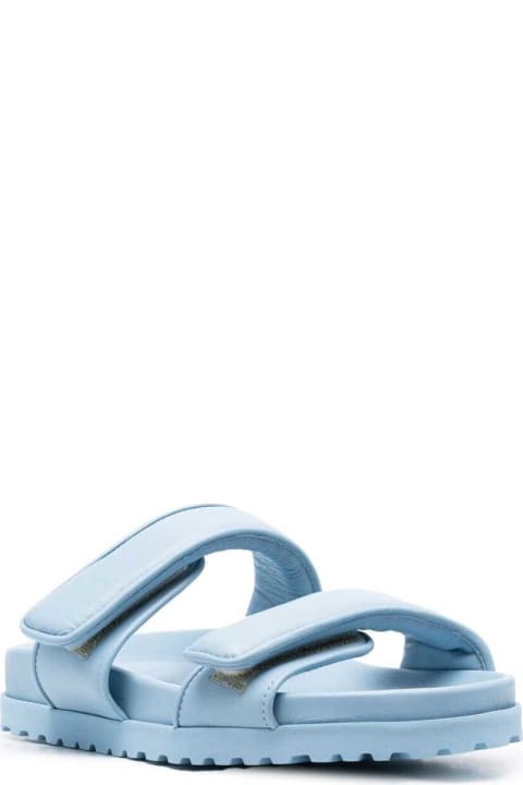 GIA BORGHINI for Women GIA BORGHINI Light-blue Strap Fastening Sandals In Leather Woman