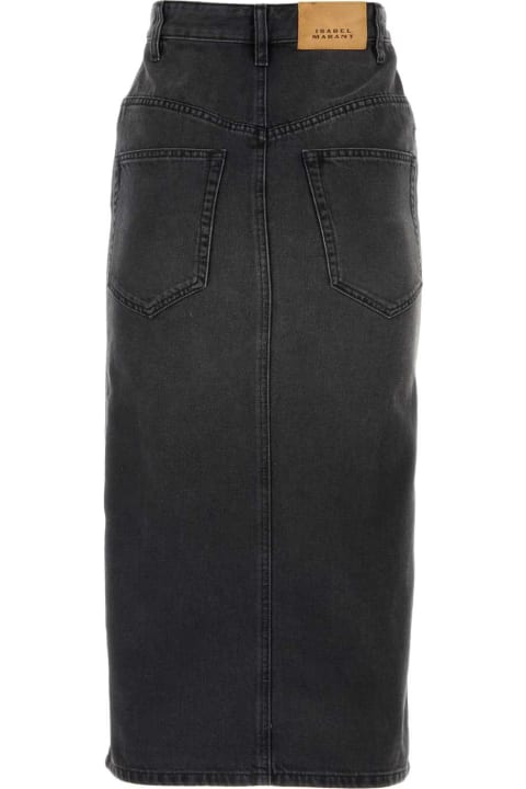Clothing for Women Marant Étoile Black Denim Vandy Skirt