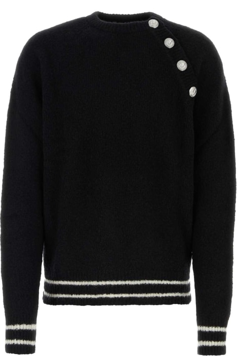 Balmain for Men Balmain Black Wool Blend Sweater