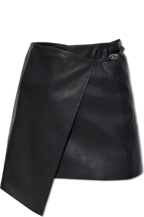 Diesel for Women Diesel 'l-kesselle' Leather Skirt