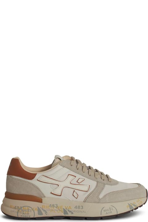 Premiata for Men Premiata 'mick' White Suede Blend Sneakers