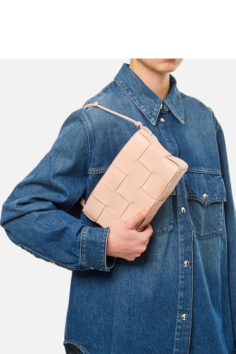 Cassette Pouch W/ Strap Leather Shoulder Bag