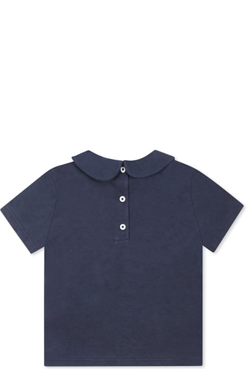 Balmain لـ Kids Balmain Blue T-shirt For Baby Girl With Logo