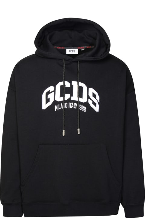メンズ GCDSのフリース＆ラウンジウェア GCDS Black Cotton Sweatshirt