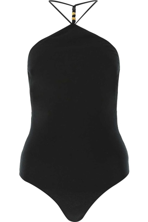 Underwear & Nightwear for Women Bottega Veneta Black Stretch Cashmere Blend Bodysuit
