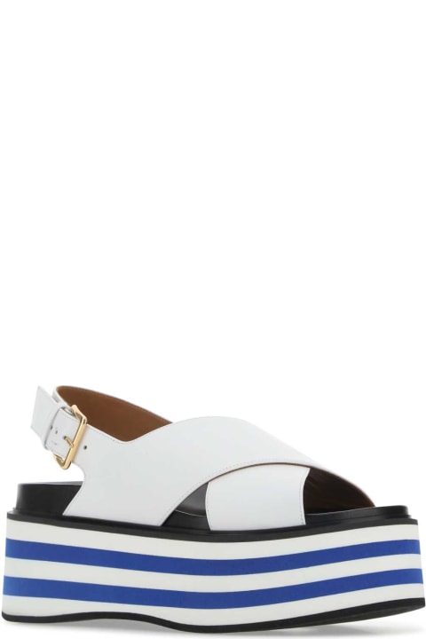 Fashion for Women Marni White Leather Sandals