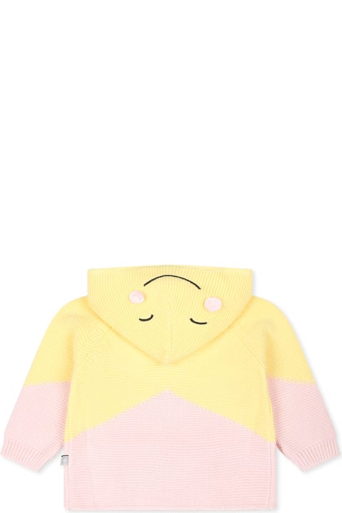 Homeware Stella McCartney Kids Pink Cardigan For Baby Girl With Star