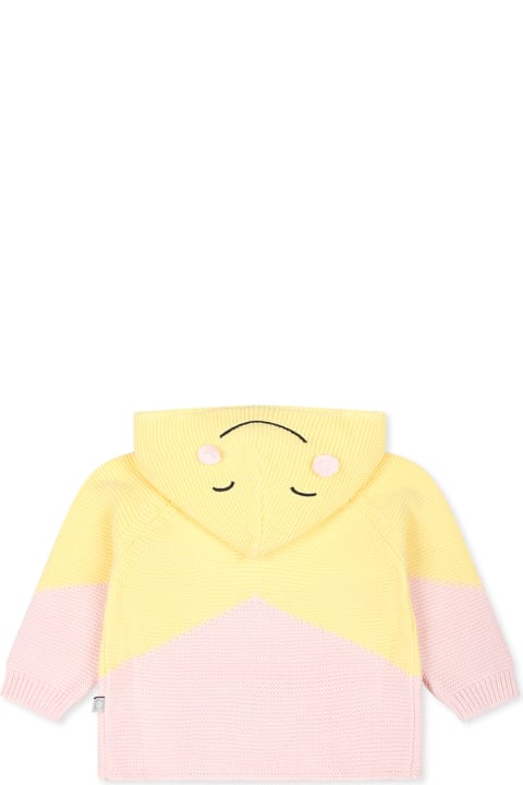 Stella McCartney Kids Topwear for Baby Girls Stella McCartney Kids Pink Cardigan For Baby Girl With Star