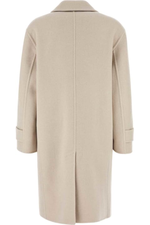 Homeware Max Mara Sand Wool Blend Nogara Coat