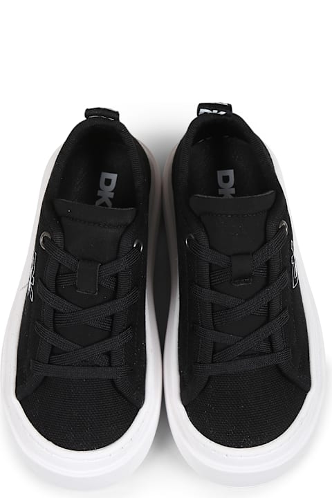 Homeware DKNY Black Sneakers For Girl With Logo