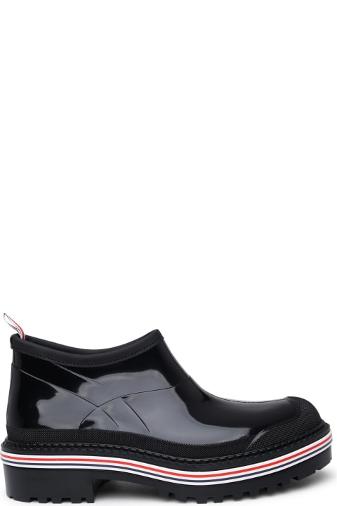 Thom Browne Boots for Men Thom Browne Black Rubber Garden Boots
