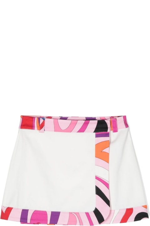 Pucci Bottoms for Girls Pucci Gonna Con Stampa Iride