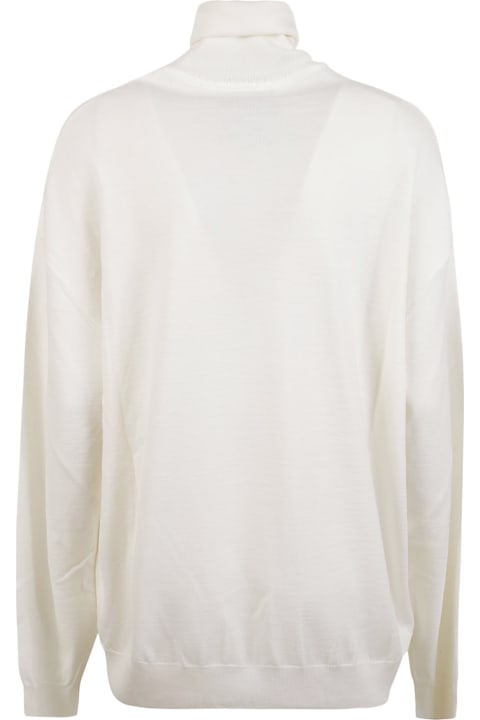 Homeware Moschino Turtleneck Rib Trim Plain Pullover