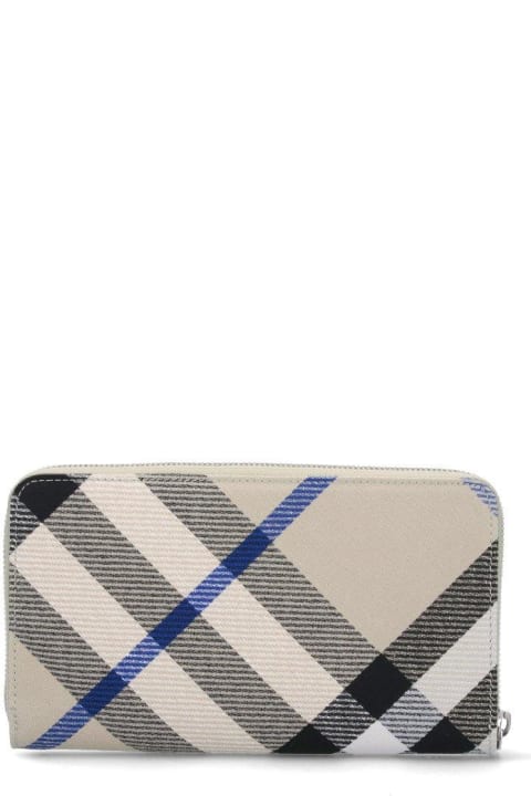 Burberry Wallets for Women Burberry Large Checked Zip-around Wallet