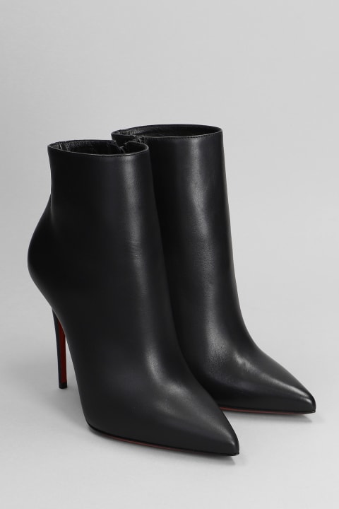 Christian Louboutin Boots for Women Christian Louboutin So Kate Booty High Heels Ankle Boots In Black Leather
