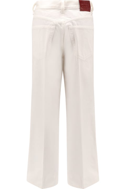 Gucci for Women Gucci White Denim Trouser With Gucci Rosso Ancora Tag