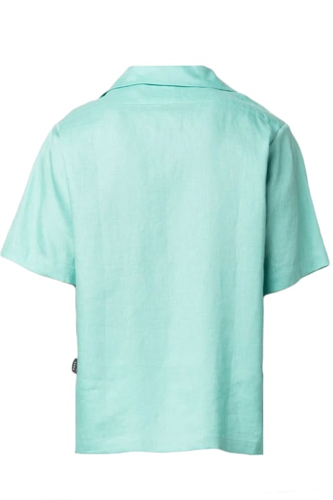 Aqua Green Linen Shirt