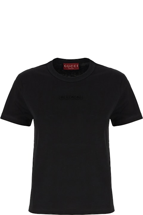 Gucci خصم على Women Gucci Black Cotton T-shirt