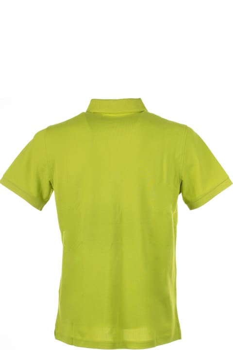 Fay for Men Fay Green Short-sleeved Polo Shirt