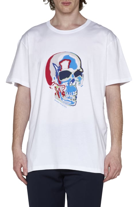 Alexander McQueen Topwear for Men Alexander McQueen Skull Print T-shirt