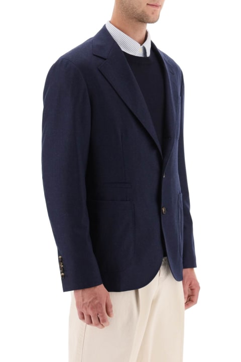 Brunello Cucinelli Clothing for Men Brunello Cucinelli Single Breast Blazer Jacket