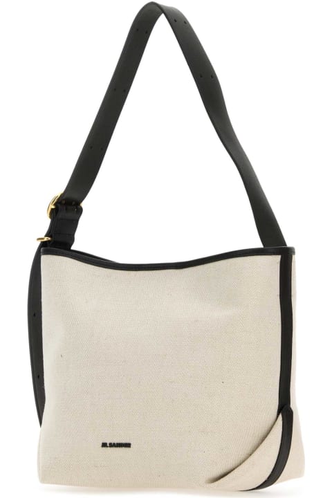 Jil Sander Bags for Women Jil Sander Sand Canvas Small Folded Shoulder Bag