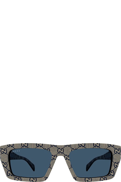 Gucci Eyewear for Kids Gucci Eyewear Gucci Gg2020s Linea Institutional Logo 005 Beige Blue Sunglasses
