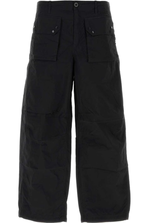 Active & Athleisure for Men Ten C Black Nylon Cargo Pant