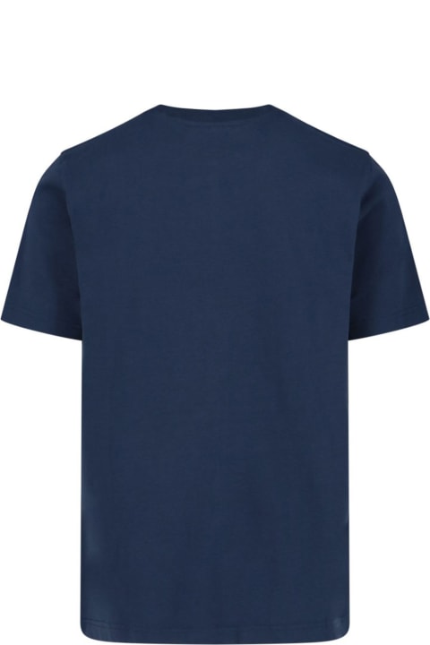 Topwear for Men Maison Kitsuné Maison Kitsune' T-shirts And Polos Blue