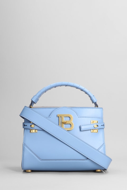 Bbuzz 22 Hand Bag In Blue Leather