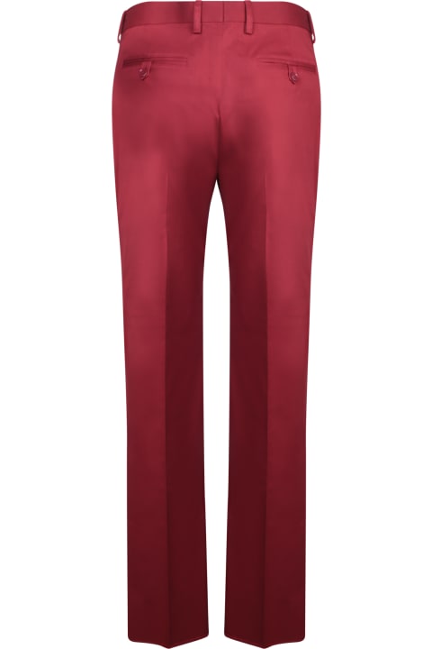 الملابس لـ القسم الرجالي Etro Flat Red Trousers