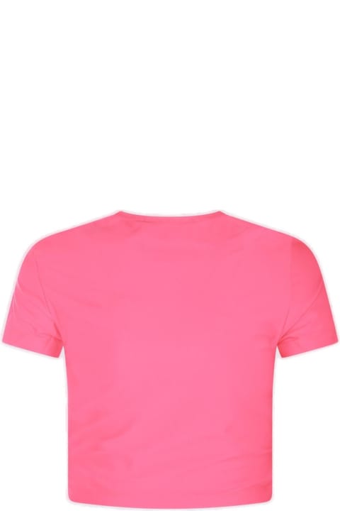 Homeware Versace Jeans Couture Logo-printed Crewneck Cropped T-shirt